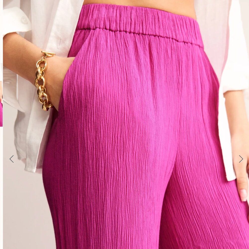Boden Women's Wide Leg Pants - Vibrant Orange - Picture 6 of 15